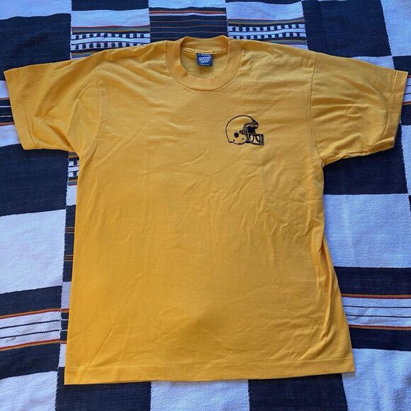 Vintage Screen Stars 80’s Double Sided Football Graphic Tee Shirt. USA. Large. - Picture 1 of 12